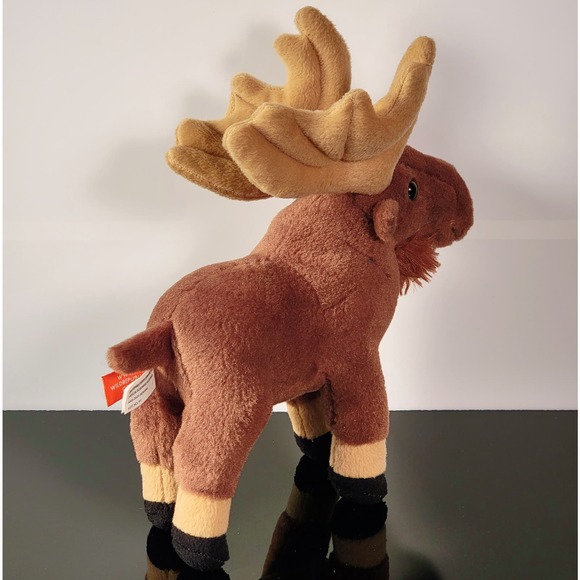 Realistic Moose‎ Plush Cuddlekins Stuffed Animal Brown 10 Inch by Wild Republic - Picture 4 of 9